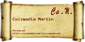 Csizmadia Martin névjegykártya