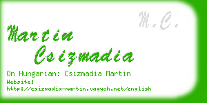 martin csizmadia business card